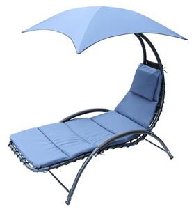 Leżak z parasolem SASKA GARDEN Bergamo 1054445 Granatowy