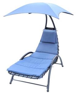 Leżak z parasolem SASKA GARDEN Bergamo 1054445 Granatowy