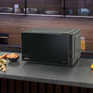 Kuchenka mikrofalowa HISENSE H25MOBS4HGI 900W średnica 28.5 cm pojemność 25L Technologia Inverter Rozmrażanie Czarny