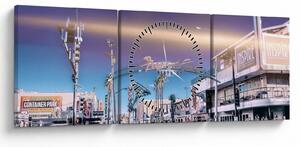 Zdjęcie ulicy w Las Vegas (z zegarem) (90x30 cm)