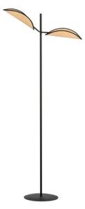 Lampa stojąca podłogowa Emibig 2xE14 40W VENE LP2 BLACK/RATTAN 1160/LP2