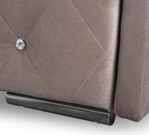 Sofa Kanapa RozkÅadana z FunkcjÄ Spania Wersalka Glamour BeÅ¼owa VIVO