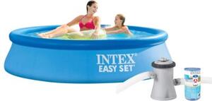 Basen ogrodowy rozporowy Easy Set INTEX 28108 GN kolor niebieski