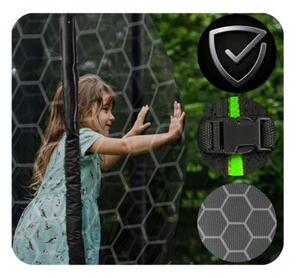 Trampolina ogrodowa 404cm 13ft drabinka siatka wew. Neo-Sport