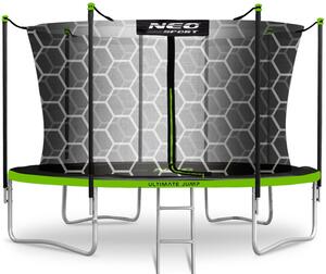 Trampolina ogrodowa 404cm 13ft drabinka siatka wew. Neo-Sport