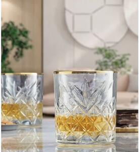 Komplet szklanek niskich PASABAHCE Timeless Gold 420ml