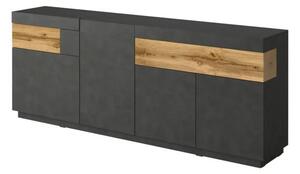 Komoda SILKE 4D2S 219cm matera/dÄ b wotan