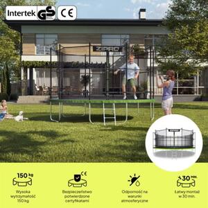 Trampolina ogrodowa dla dzieci z siatką wewnętrzną 16FT 496cm Zipro Jump Pro