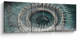 Obraz fontanny (z zegarem) (90x30 cm)