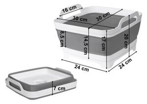 Miska GOCKOWIAK Compact Biało-szary 7 l