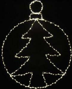 Dekoracja świetlna na okno CHRISTMAS DECORATION Choinka 250 LED 48.5 cm