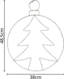 Dekoracja świetlna na okno CHRISTMAS DECORATION Choinka 250 LED 48.5 cm