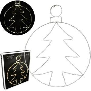 Dekoracja świetlna na okno CHRISTMAS DECORATION Choinka 250 LED 48.5 cm