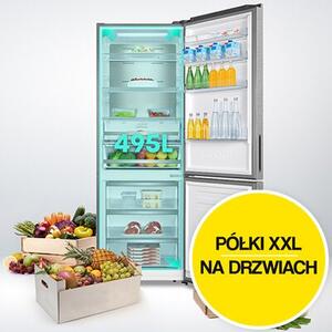 Lodówka HISENSE RB645N4BIE No Frost 200cm Inox