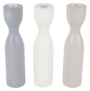Drewniany świecznik TORNE 25 cm - różne kolory