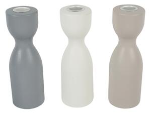 Drewniany świecznik TORNE 18 cm - różne kolory