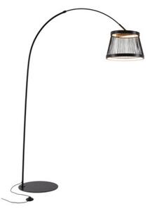 Lampa stojąca podłogowa nowoczesna czarna łuk LED 20W BALU Zuma Line