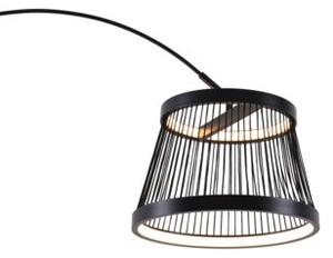 Lampa stojąca podłogowa nowoczesna czarna łuk LED 20W BALU Zuma Line