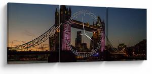 Obraz - Tower bridge (z zegarem) (90x30 cm)