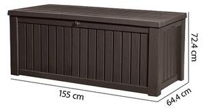 Skrzynia ogrodowa KETER Rockwood Storage Box 570L Brązowy