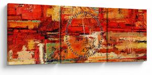 Obraz muralu (z zegarem) (90x30 cm)