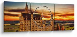 Obraz - Tyskland (z zegarem) (90x30 cm)