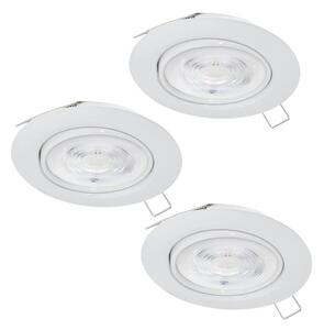 Eglo Eglo 901756 - ZESTAW 3x LED Oprawa wpuszczana FAVAZZINA 1xGU10/4W/230V biała EG901756