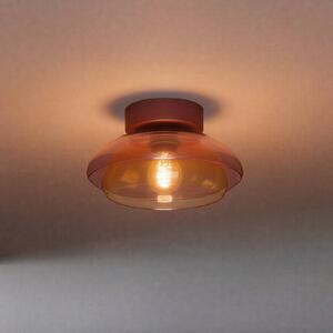 EGLO Lampa sufitowa Salesiani, możliwość ściemniania, czerwony, salon / jadalnia, szkło, nowoczesny