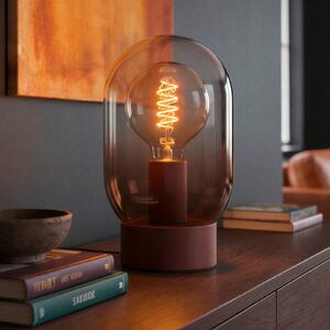 EGLO Lampa stołowa Lequile, czerwony, salon / jadalnia, szkło