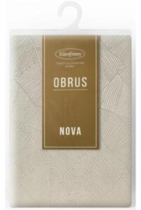 Obrus EUROFIRANY Isla 140 x 300 cm Kremowo-biaÅy
