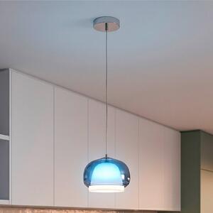EGLO Lampa wisząca Belomontejo, możliwość ściemniania, niebieski, salon / jadalnia, szkło, młodzieżowy