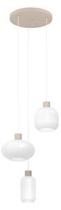 EGLO Lampa wisząca Dasmina, możliwość ściemniania, biały / opal, salon / jadalnia, szkło, młodzieżowy