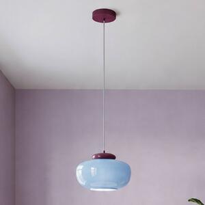 EGLO Lampa wisząca Berardelli, możliwość ściemniania, niebieski, salon / jadalnia, szkło, nowoczesny