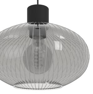 EGLO Lampa wisząca Dasmina, możliwość ściemniania, aluminiowy / szary / cynkowy, salon / jadalnia, szkło, młodzieżowy