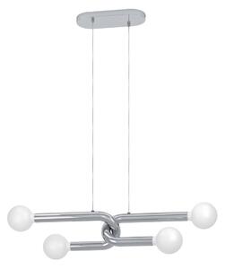 EGLO Lampa wisząca Mellili, możliwość ściemniania, chromowy / srebrny, salon / jadalnia, metal, nowoczesny