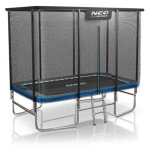 Duża trampolina ogrodowa Neo-sport prostokątna 305x213cm 10x7ft dla dzieci bezpieczna