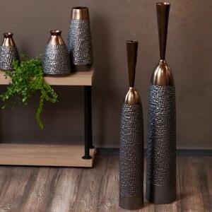 Wazon EUROFIRANY Morena 13 x 20 cm Stalowy