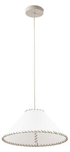 Lampa Wisząca NOLA, Whitt, ściemnialny, biały, salon, papier | karton, skandynawski