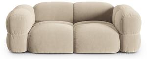 Beżowa aksamitna sofa 210 cm Loretto – Cosmopolitan Design