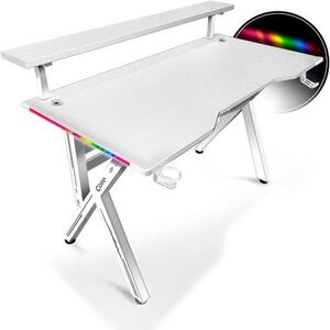 Biurko gamingowe COBRA CRF4011RGB Biały