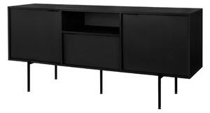 Czarna szafka pod TV 180x79x50 cm Bau – noo.ma