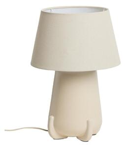 Beżowa/w kolorze kości słoniowej lampa stołowa ceramiczna (wysokość 45,5 cm) Odra – Kave Home