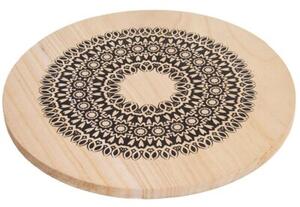 Podstawka pod garnek drewniana MANDALA 20 cm