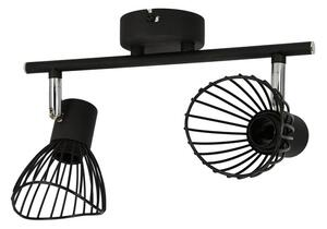 Czarna podwójna lampa sufitowa w stylu loft - V170-Portia