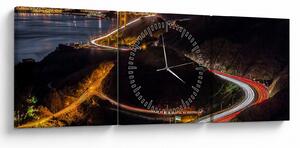 Obraz - Golden Gate Bridge (z zegarem) (90x30 cm)