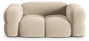 Beżowa aksamitna sofa 180 cm Loretto – Cosmopolitan Design