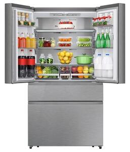 Lodówka HISENSE RF749N4SGIE MD Side by Side No Frost 178.5cm Srebrna Wi-Fi ConnectLife My Fresh Choice Metal Cooling