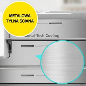 Lodówka HISENSE RF749N4SGIE MD Side by Side No Frost 178.5cm Srebrna Wi-Fi ConnectLife My Fresh Choice Metal Cooling