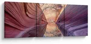 Obraz - Arizona Waves (z zegarem) (90x30 cm)