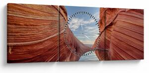 Obraz - Vermilion Cliffs Arizona (z zegarem) (90x30 cm)